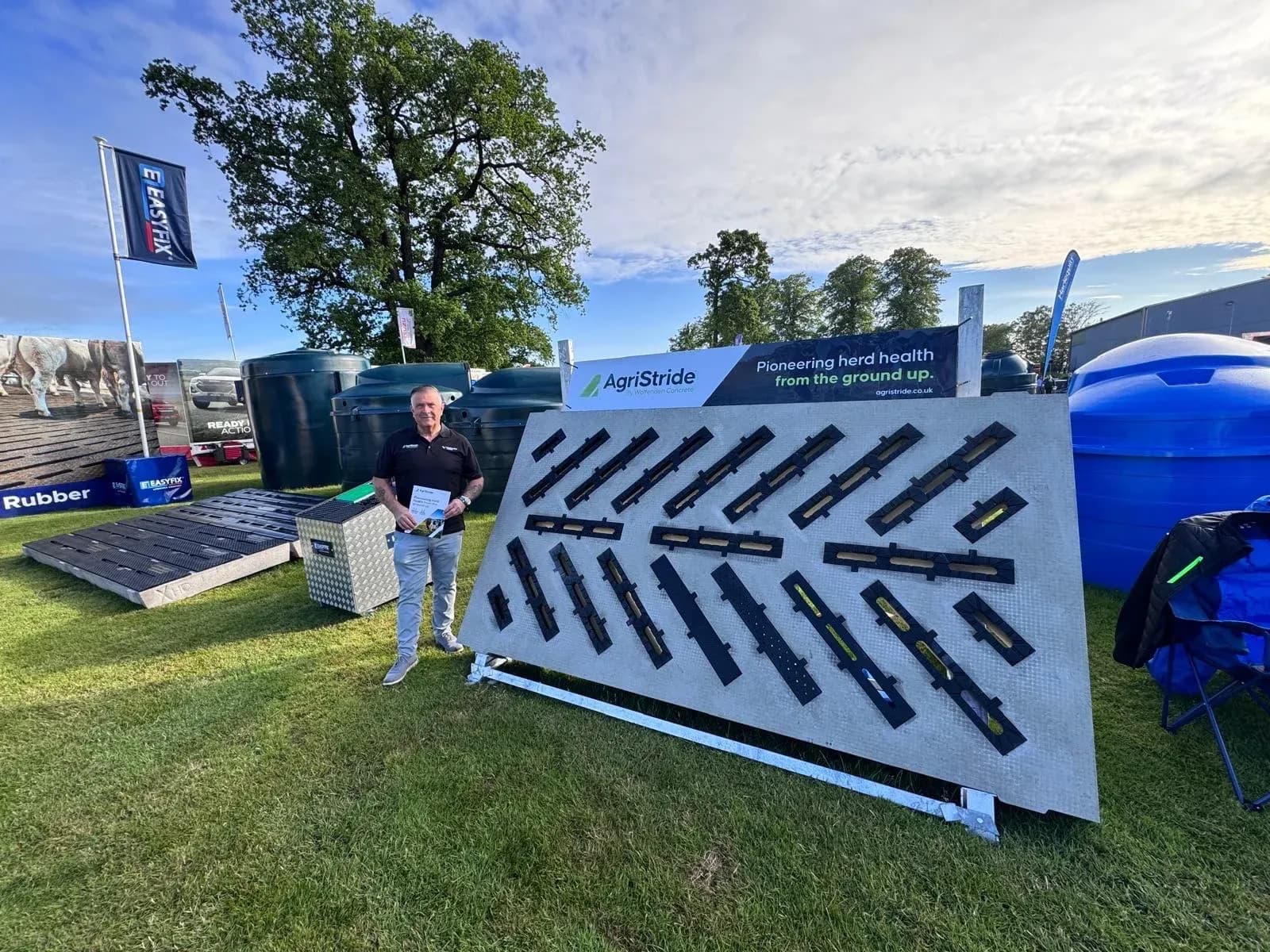 Richard Moody at the Royal Highland Show showcasing AgriStride