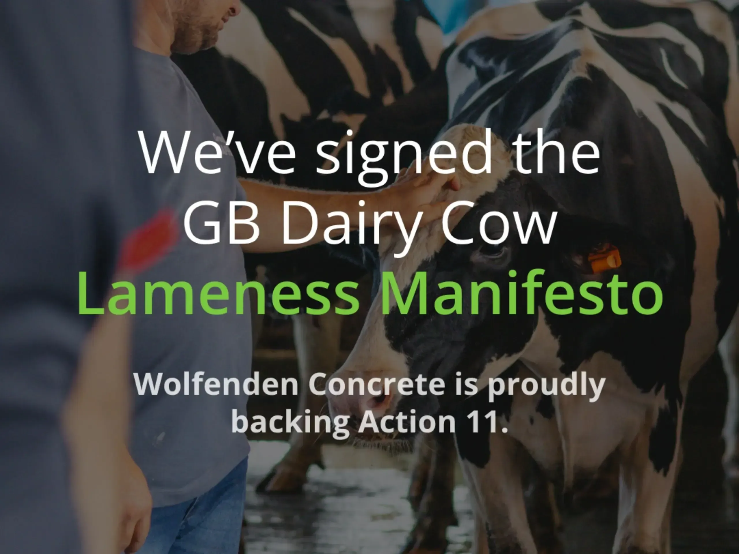 We've signed the GB Dairy Cow Lameness Manifesto